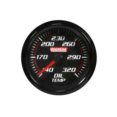 Quick Car - QuickCar 63-009 Redline LED Lit Black Face Oil Temperature Digital Gauge - Image 2