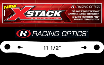 Racing Optics XStack 10204C 11-1/2" Button Ctr-Simpson RX/Super Bandit Tear Offs