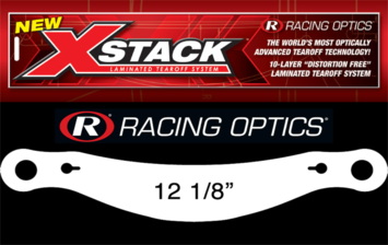 Racing Optics XStack 10208C 12-1/2" Button Ctr-Bell GTX-2/GP-2 Zamp Tear Offs 30