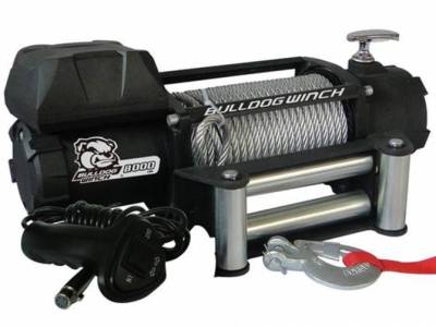 Bulldog Winch 10041 8K Winch with Wire Rope Kit