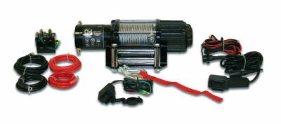 Bulldog Winch 15004 4000lb UTV/Utility Winch, long drum, 50ft Wired Rope