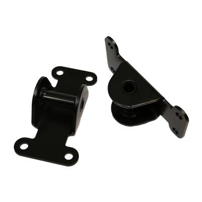 SBC Small Block Chevy Solid Black Engine Frame Mount Set 327 350 400 Off Road Racing