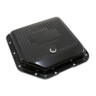 GM Chevy Turbo 350 Black Automatic Transmission Pan - Stock Capacity TH350 Trans