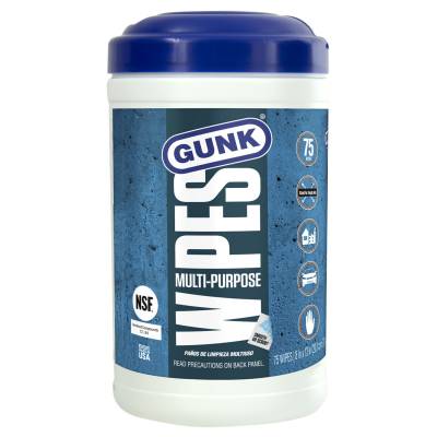 6 Pack of GUNK MULTI-PURPOSE WIPES 75-COUNT - MPDW75