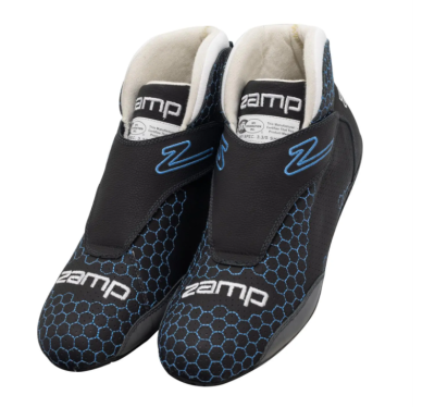 Zamp ZR-60 SFI 3.3/5 Race Shoes Blue Honeycomb Size 13 RS004C0413