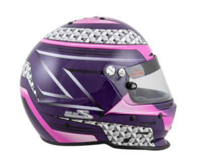 Zamp - Zamp RZ-62 Helmet Pink / Purple Graphic Snell SA2020 - Image 4
