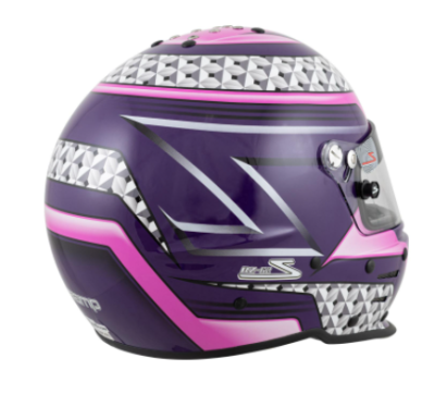 Zamp - Zamp RZ-62 Helmet Pink / Purple Graphic Snell SA2020 - Image 6