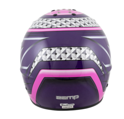 Zamp - Zamp RZ-62 Helmet Pink / Purple Graphic Snell SA2020 - Image 7