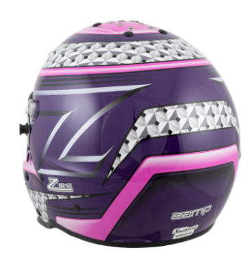 Zamp - Zamp RZ-62 Helmet Pink / Purple Graphic Snell SA2020 - Image 8
