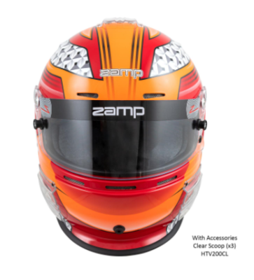 Zamp RZ-62 Helmet Red / Orange Graphic Snell SA2020