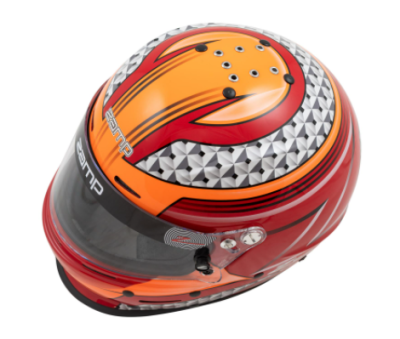 Zamp - Zamp RZ-62 Helmet Red / Orange Graphic Snell SA2020 - Image 5