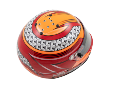 Zamp - Zamp RZ-62 Helmet Red / Orange Graphic Snell SA2020 - Image 6