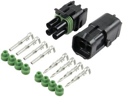 ALLSTAR PERFORMANCE 4-Wire Weather Pack Connector Kit Square ALL 76269