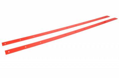 Five Star Late Model Body Nose Wear Strips - FLO RED  (Pair)