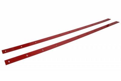 Five Star Late Model Body Nose Wear Strips - RED  (Pair)