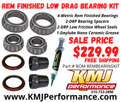 Brakes - Brake Rotors & Drums - KMJ Performance Kits - Rem Finished Low Drag Bearing Kit - BOM REMBEARINGKIT