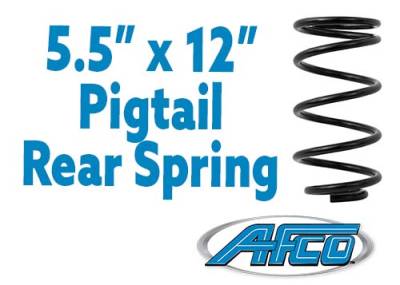 Shocks and Springs - AFCO Springs  - 5.5" x 12" Pigtail Rear Spring