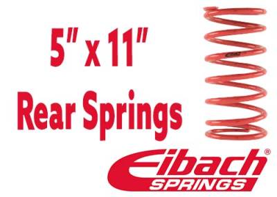 Shocks and Springs - Eibach Springs  - 5" x 11" Rear Spring