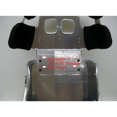 Ultra Shield Race Products - Ultra Shield Aluminum 15" 20 Degree Full Containment 2 Racing Seat / Black Cover - Image 5