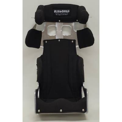 Ultra Shield Race Products - Ultra Shield 15" 1" Tall 20* TC Halo Full Containment Race Seat Full Black Cover - Image 4