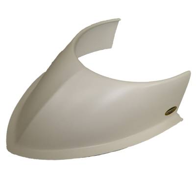 Dominator Race Products - Dominator Race Products DOM 520-WH Champion Hood Scoop – 5.5 Curved Bottom