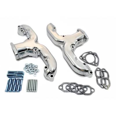 Assault Racing Products - SBC Ceramic Finish Vintage Styling Performance Rams Horn Exhaust Manifold Chevy - Image 3