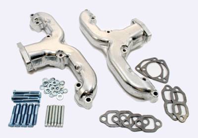 Assault Racing Products - SBC Ceramic Finish Vintage Styling Performance Rams Horn Exhaust Manifold Chevy - Image 4