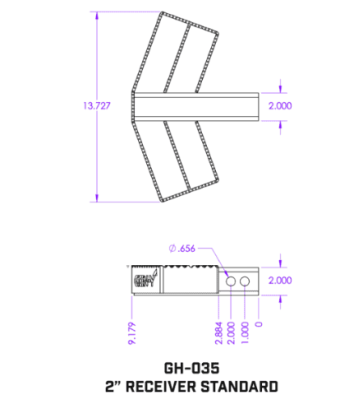 GEN-Y Hitch - GEN-Y Hitch GH-035 2" Shank Receiver Serrated Hitch Step Rated @ 300 lb - Image 2