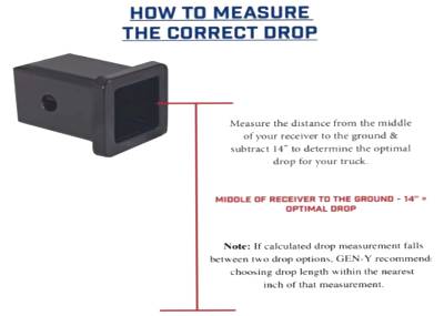 GEN-Y Hitch - GEN-Y Hitch GH-1024 2" Shank Rubber Torsion Hitch 5" Drop 10,000 Lb Class IV - Image 3