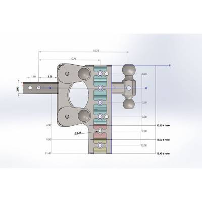 GEN-Y Hitch - GEN-Y Hitch GH-1224 2" Rubber Torsion 5" Drop Hitch Ball Mount/Pintle 16K - Image 3