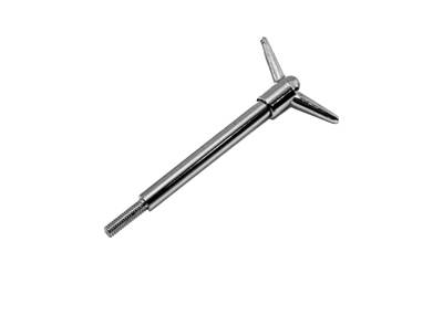 Assault Racing Universal 3-1/2" Tall Chrome 2-Piece Wing Nut 1/4-20 -ARC A4137