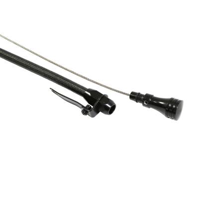 Assault Racing Products - Chevy GM LS 1/2/3 Engine Black Stainless Steel Braided Flexible Dipstick-Billet 19-1/8" - ARC A5008-PBK - Image 3