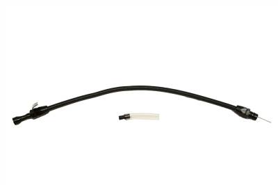 Transmission Pans, Dipsticks, and Gaskets  - Transmission Dipsticks - Assault Racing Products - Ford C4 Flexible Black Stainless Braided Transmission Dipstick Tranny Aluminum - ARC A5102PBK