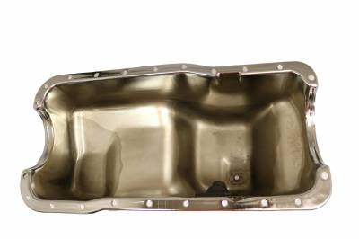 Assault Racing Products - 81-87 SBF Ford 351W E-F 100-150-250-350 Chrome Steel Oil Pan - Small Block 5.8L - ARC A8791 - Image 1