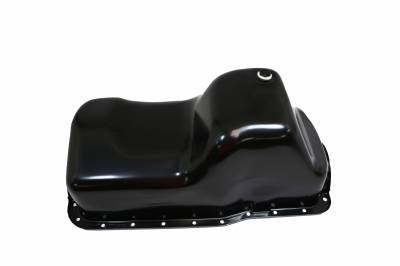 Assault Racing Products - 81-87 SBF Ford 351W E-F 100-150-250-350 Black Steel Oil Pan - Small Block 5.8L - ARC A8791 - Image 1