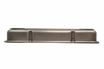 SBC Chevy 350 Raw Short Steel Valve Covers w/ Oil Cap Hole - 283 305 327 400