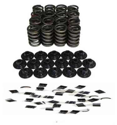 Valve Springs and Components  - Valve Springs - Assault Racing Products - SBC Chevy SBF Ford .600 Lift 1.450" Dual Valve Spring W/ 10° Locks and Retainers - ARC PS6005KIT