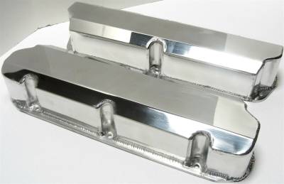 Assault Racing Products - Polished Ford 289 302 351W Fabricated Valve Covers No Hole Short Bolt - SBF - Image 2