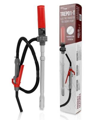 Electric Battery Powered Tera Pump TREP01-T Telesopic Fuel Transfer Pump 2.4 GPM - TER 20082