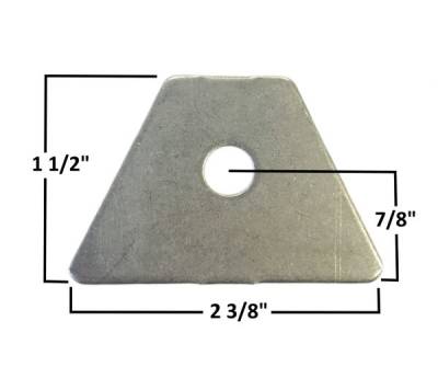 AA-027-A Seat Tab, 1/8" Steel, 1/2" Hole