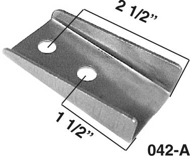A & A Manufacturing - AA-042-A Channeled Fuel Cell Mounting Bracket, .085" Steel, 3" Long