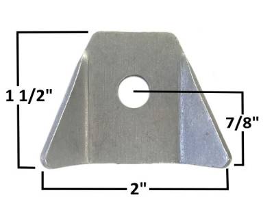 AA-043-D Body Tab, .085" Steel, 1/2" Hole, Formed