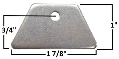 A & A Manufacturing - AA-047-A Body Tab, 1/8" Steel, 3/16" Hole