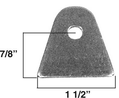 AA-133-A Mounting Tab, 1/4" Hole