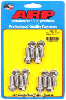 Engine Components - Engine Bolts  - ARP - ARP Stainless Steel SBC Header Bolts 400-1101