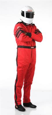 Double Layer - Double Layer One Piece - Racequip - RaceQuip 120 Series Pyrovatex SFI-5 Suit RED Medium 120013