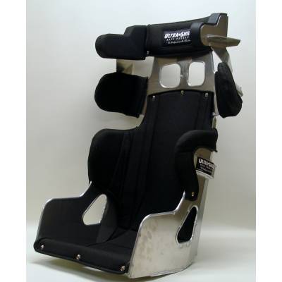 Ultra Shield Aluminum 16" 20 Degree Full Containment 1 Racing Seat / Black Cover - 1" Taller