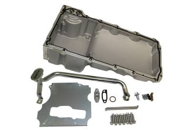 KMJ Performance Parts - LS Conversion Swap Oil Pan Low Profile Retrofit Kit Satin LS1 LS2 LS3 5.3 6.0 - Image 4