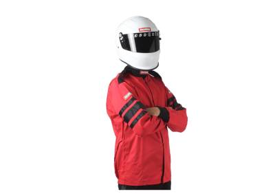Racequip - RaceQuip 111015 Large Red 2pc Single Layer Race Driving Fire Suit Jacket SFI 3.2 - Image 2