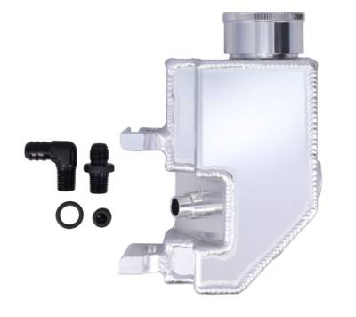 GM Type II Saginaw TC Style Fabricated Aluminum Power Steering Reservoir Chrome - KMJ JM2021-1CA